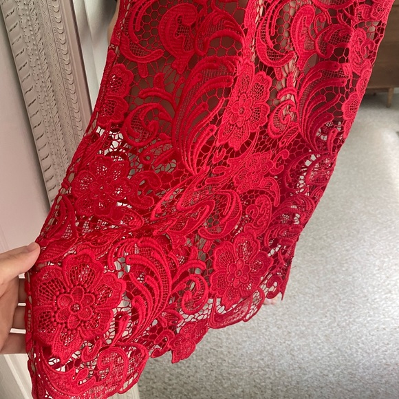 Dress the Population lace midi dress - Picture 8 of 12